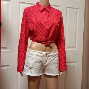 NWT Fashion Nova Women's Cropped Shirt XL